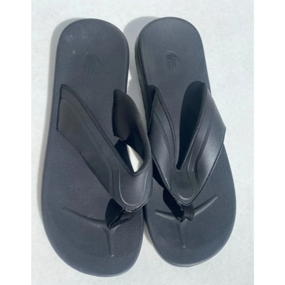 Body Glove Mens Cushioned Flip Flop Sandals Beach Casual Black Outdoor - Size 12
